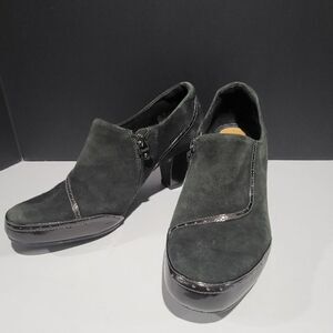 Clark's Artisan Green Suede High Heel Shoes
